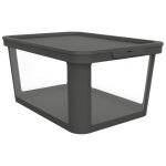 Rotho mypet bo�te avec couvercle coiffant albris 45l