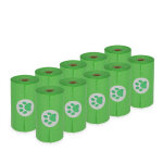 10 rouleaux de 15 sacs  excrments biodgradables - pour chien