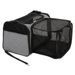 Sac de transport onoen avec enclos, l 48 x l 30, 5 x h 30, 5 cm gris - pour chat et petit chien