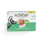 Schesir complments en gele 6 x 70 g pour chat - thon, algues