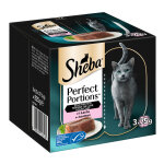 Sheba perfect portions 6 x 37, 5 g pour chat - terrine de luxe - saumon