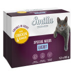 Smilla adult light bouchées en sauce avec légumes pour chat - poulet, tomate (12 x 85 g) Smilla adult light bouchées en sauce avec légumes pour chat - poulet, tomate (12 x 85 g)