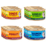 Testez - les! edgard & cooper morceaux en sauce pour chat - 12 x 85 g (4 varits)