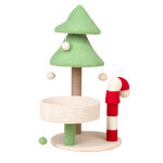 Tiaki arbre  chat canne  sucre 40x40x75cm chat