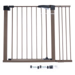 Tiaki barrière pour chien marron avec une partie latérale Tiaki barrière pour chien marron avec une partie latérale