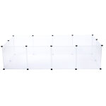 Tiaki enclos pour chiots en plastique, 12 panneaux de 50 x 50 cm, pour chien Tiaki enclos pour chiots en plastique, 12 panneaux de 50 x 50 cm, pour chien