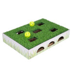 Tiaki jouet pour chats bote de chasse avec patch d'herbe 40x28x7cm