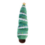 Tiaki jouets pour chiens sapin de nol en peluche 8x31cm