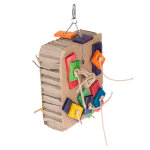 Tiaki jouet pour oiseaux shreddy carton 15x8x23cm