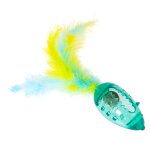 Tiaki jouet souris � chat avec boule d'herbe et plumes