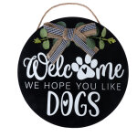 Tiaki plaque de porte welcome - we hope you like dogs pour les amoureux des chiens Tiaki plaque de porte welcome - we hope you like dogs pour les amoureux des chiens