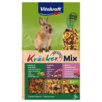 3 x 3 trio - mix crackers friandises légumes, raisin, myrtille vitakraft pour lapin nain 3 x 3 trio - mix crackers friandises légumes, raisin, myrtille vitakraft pour lapin nain