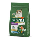 Ultima st�rilis�, boules de poils truite pour chat - 1, 5 kg