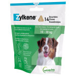Vetoquinol zylkene chews pour chien - 14 bouchées (pour chien moyen) Vetoquinol zylkene chews pour chien - 14 bouchées (pour chien moyen)