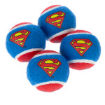 Warner bros. ? dc set de balles de tennis superman 4 pièces (Ø6, 3cm chacune) jouets pour chiens Warner bros. ? dc set de balles de tennis superman 4 pièces (Ø6, 3cm chacune) jouets pour chiens
