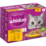 Whiskas 1 + 24 x 85 g pour chat - sélection de volaille en gelée Whiskas 1 + 24 x 85 g pour chat - sélection de volaille en gelée