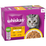 Whiskas 1 + 12 x 85 g pour chat - s�lection de volaille en gel�e