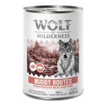 Wolf of wilderness senior ?expedition? 6 x 400 g pour chien - muddy routes - volaille, porc