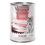 Wolf of wilderness senior  red meat  6 x 400 g pour chien scarlet sunrise