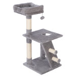 Zooplus basics arbre � chat, petit gris chat