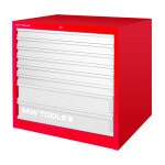 Armoire d'atelier 8 tiroirs robuste master - 1050mm de large et hauteur 950mm mw tools delk0805r