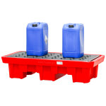 Bac de r�tention en pe 1300x700x300mm - avec grille - cap. 120l mw tools opb2200