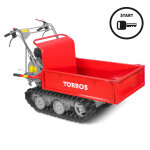 Brouette  moteur thermique  chenilles benne plateau basculante manuelle  ridelles 300kg 6, 5ch 3 + ...