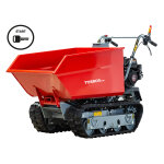 Brouette motorise essence  chenilles surleves et monte - escaliers benne basculante 600kg 6, 5ch ...