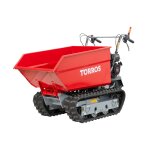 Brouette motoris�e essence � chenilles sur�lev�es et monte - escaliers benne basculante hydraulique 600kg ...