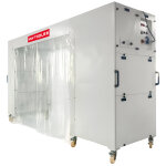 Cabine de peinture mobile 2500 x 1100 mm 230 v id�ale pour travaux et s�chage de carrosserie mw tools ...