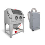 Cabine de sablage 990 l pro avec aspiration cyclonique externe mw tools cat990fc