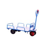 Chariot �l�ctrique � ridelles amovibles plateau alu 400kg 1210x850mm - batterie 36v / 12ah mw tools ep400l ...