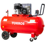 Compresseur mobile � entra�nement par courroie � huile cuve 270 l 3 kw / 4 ch 10 bars 520 l / min 400v ...