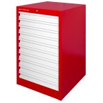 Armoires d'atelier � 10 tiroirs serie dek largeur 590 mm profondeur 628 mm hauteur 950 mm mw tools delk10 ...