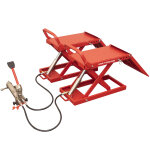 �l�vateur mobile � ciseaux pour voitures avec pompe hydraulique 1350kg 450mm mw tools mlm1500