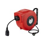 Enrouleur de c�ble 20 m 3g 2, 5 mm� 230v polypropyl�ne avec enrouleur automatique et support mural pivotant ...
