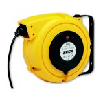 Enrouleur de c�ble 8 m 4g 2, 5 mm� 400v polypropyl�ne avec enrouleur automatique et support mural pivotant ...