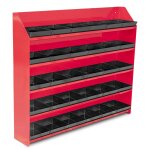 Etagre mtallique avec 30 bacs mw tools derb580