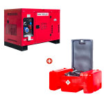 Groupe �lectrog�ne diesel 15kw + station de ravitaillement 210l mw tools dg150eppack1