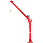 Grue de levage rotative 360� pour remorque & pick - up 300kg avec treuil manuel - � fixer mw tools bk300m ...