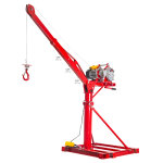 Grue de levage rotative 360 pour chantier 500kg avec treuil lectrique 230v -  poser et lester mw tools ...