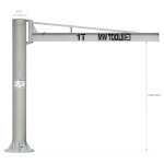 Grue pivotante manuelle colonne 1t flche 3m mw tools kzk100