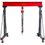 Grue � portique 3 t + palan � cha�nes avec pince � poutre mw tools ptlk3 - set3000