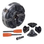 Mandrin � bois � 4 mors � 100 mm m33x3, 5 avec mors interchangeables holzstar 5931023