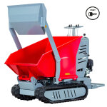 Minidumper hydrostatique � chenilles avec pelle 80kg benne basculante 500kg 9ch � d�marrage �lectrique ...