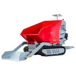Minidumper hydrostatique � chenilles avec pelle 80kg benne basculante 500kg 9ch torros hrd500hs