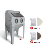 Pack cabine de sablage 415 l avec 25 kg de microbilles de verre et 25 kg de corindon brun mw tools cat415set ...