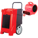Pack d�shumidificateur pro 90l / jour bdp90 + ventilateur s�cheur de sol rv380 mw tools bdp90setr