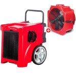 Pack d�shumidificateur pro 50l / jour bdp50 + ventilateur s�cheur �500mm mv500ppl mw tools bdp50setb