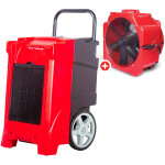 Pack d�shumidificateur pro 90l / jour bdp90 + ventilateur s�cheur �500mm mv500ppl mw tools bdp90setb